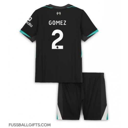 Liverpool Joe Gomez #2 Fußballbekleidung Auswärtstrikot Kinder 2024-25 Kurzarm (+ kurze hosen)